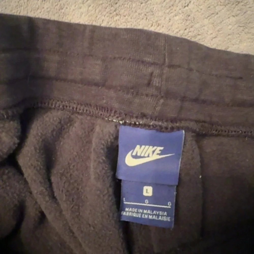 Nike Joggers Women Large Black Just Do It Graphic Athletic Lounge